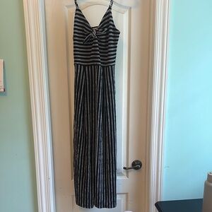 Striped Black and White JUMPSUIT